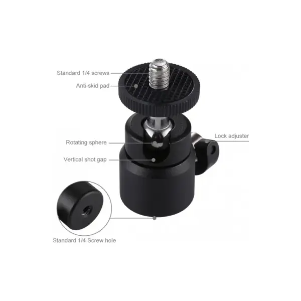 Голова штативна Puluz 1/4" (PU412)