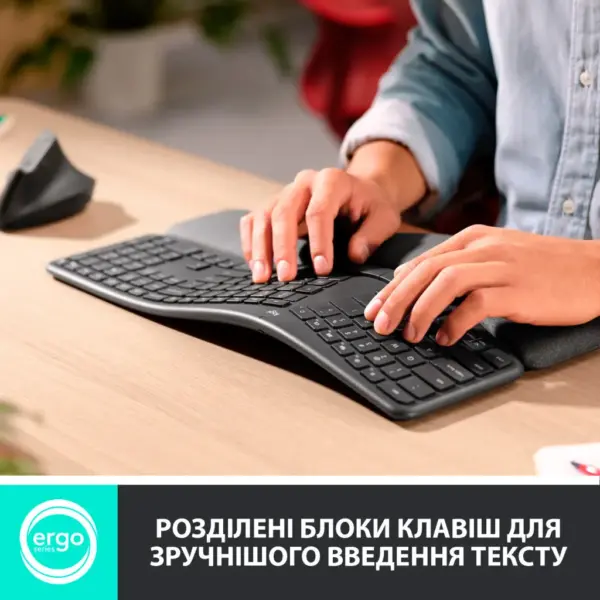 Клавіатура Logitech ERGO K860 Bluetooth/Wireless UA Black (920-010108) Клавіатура Logitech ERGO K860 Bluetooth/Wireless UA Black (920-010108)