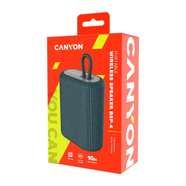 Акустична система Canyon BSP-4 Bluetooth Dark Grey (CNE-CBTSP4DG) Акустична система Canyon BSP-4 Bluetooth Dark Grey (CNE-CBTSP4DG)