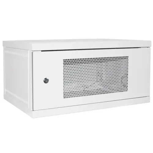 Шафа настінна Ipcom 6U, 600*450, перфоровані дверцята, RAL7035 (СН-6U-060х045-ДП-7035)