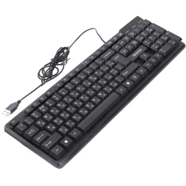 Клавіатура Maxxter KBM-U01-UA USB Black (KBM-U01-UA) Клавіатура Maxxter KBM-U01-UA USB Black (KBM-U01-UA)