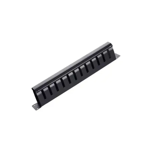 Кабельний організатор 19" 1U/12Port з кришкою, корпус метал Voltronic (20023)