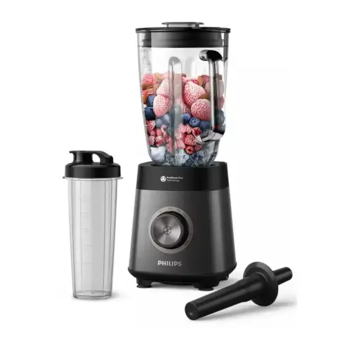Блендер Philips стаціонарний Series 5000, 1200Вт, чаша-2000мл, скло, склянка в ко (HR3041/00)
