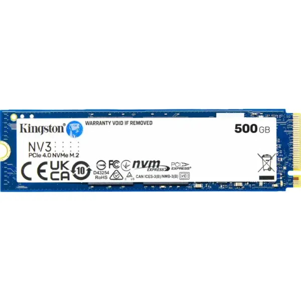 Накопичувач SSD M.2 2280 500GB Kingston (SNV3S/500G) Накопичувач SSD M.2 2280 500GB Kingston (SNV3S/500G)