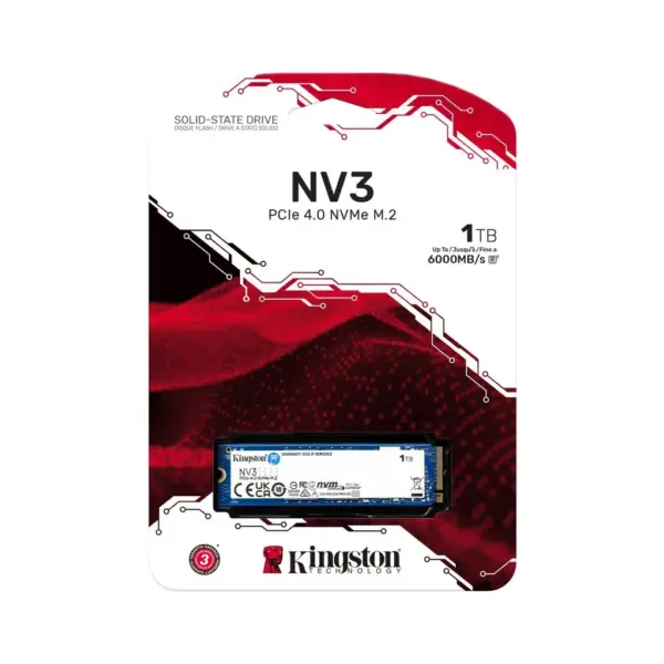 Накопичувач SSD M.2 2280 1TB Kingston (SNV3S/1000G) Накопичувач SSD M.2 2280 1TB Kingston (SNV3S/1000G)