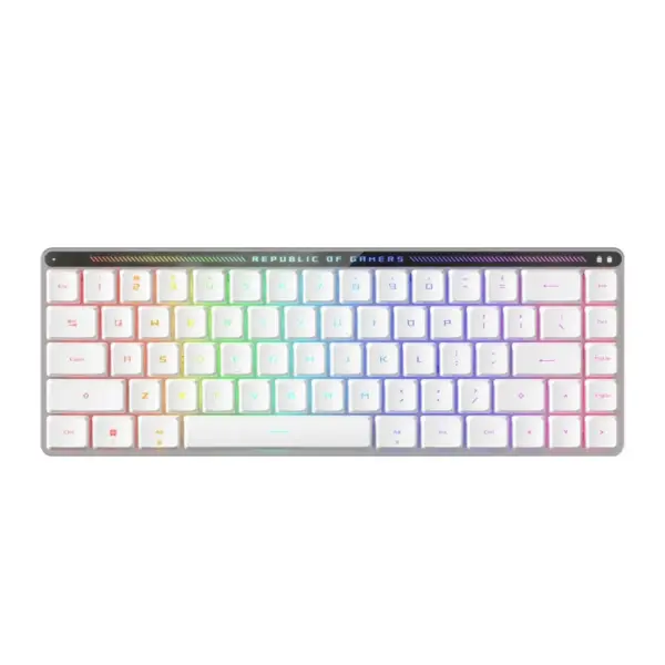 Клавіатура ASUS ROG Falchion RX Low Profile Red Wireless/Bluetooth/USB UA White (90MP03EC-BKMA10)