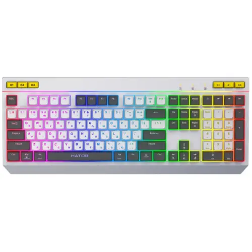 Клавіатура Hator Icefall USB White (HTK405UA)