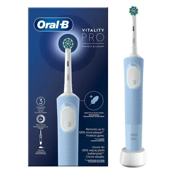 Електрична зубна щітка Oral-B D103.413.3 Vapor Blue (4210201446453)