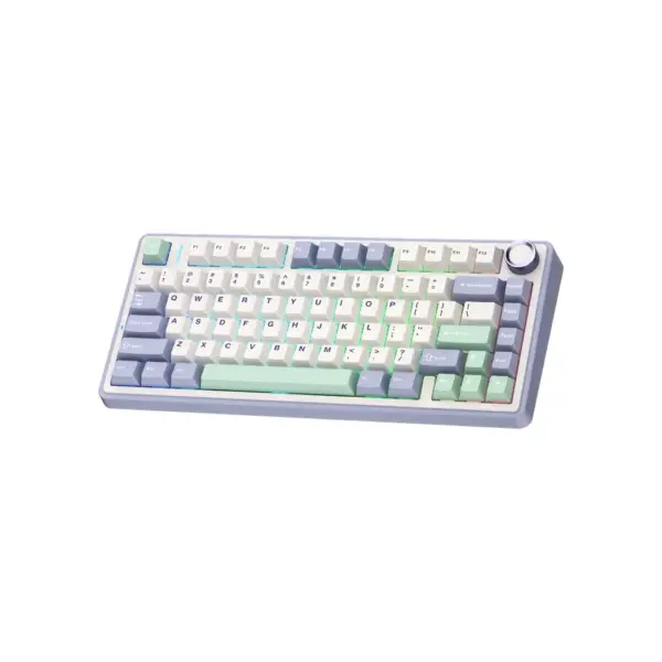 Клавіатура Aula F75 Gasket Greywood V3 switch Hot-Swap PBT Wireless/Bluetooth/USB White (6948391208640)
