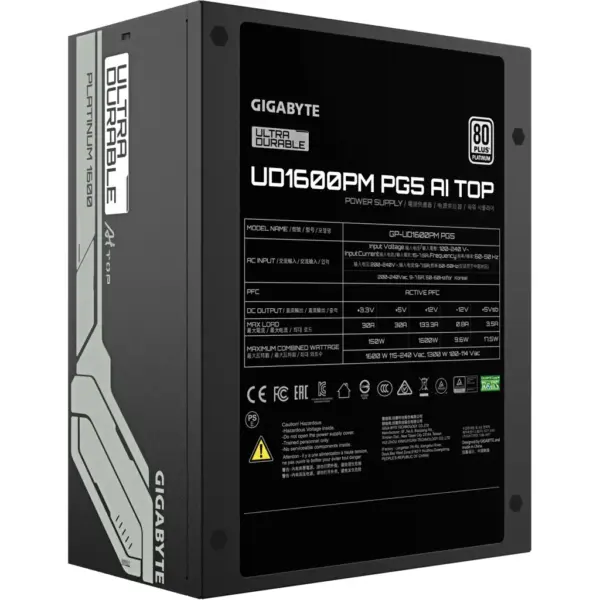 Блок живлення GIGABYTE 1600W (GP-UD1600PM PG5)