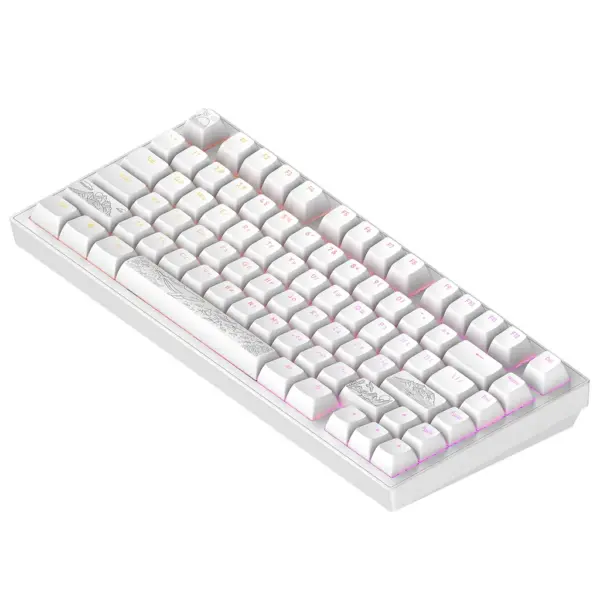 Клавіатура Dark Project ALU81 Terra Nostra PBT RGB Mech G3MS Moonstone White (DPKB_NOSTRA_81_ANSI_WHITE_UA)