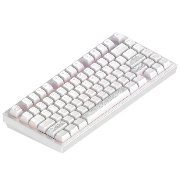 Клавіатура Dark Project ALU81 Terra Nostra PBT RGB Mech G3MS Moonstone White (DPKB_NOSTRA_81_ANSI_WHITE_UA)