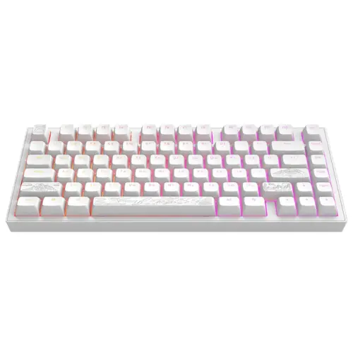 Клавіатура Dark Project ALU81 Terra Nostra PBT RGB Mech G3MS Moonstone White (DPKB_NOSTRA_81_ANSI_WHITE_UA)
