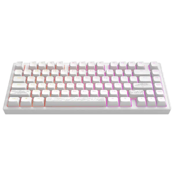 Клавіатура Dark Project ALU81 Terra Nostra PBT RGB Mech G3MS Moonstone White (DPKB_NOSTRA_81_ANSI_WHITE_UA)
