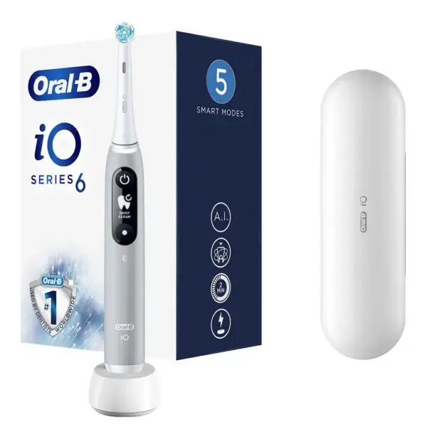 Електрична зубна щітка Oral-B iO Series 6 iOM6.1A6.1K Grey Opal Електрична зубна щітка Oral-B iO Series 6 iOM6.1A6.1K Grey Opal
