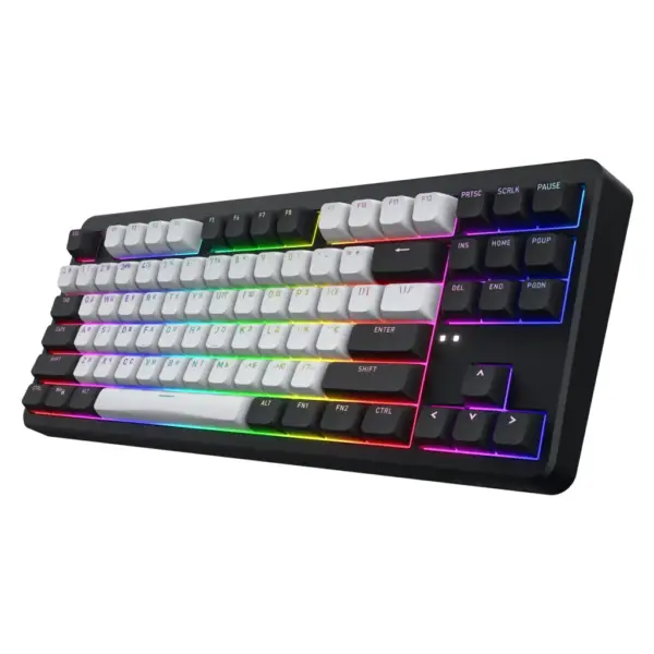 Клавіатура Hator Rockfall 3 Mecha TKL QMK/VIA Orange Wireless Black (HTK850UA)