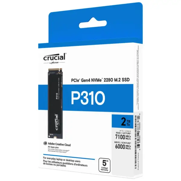 Накопичувач SSD M.2 2280 2TB P310 Micron (CT2000P310SSD8)