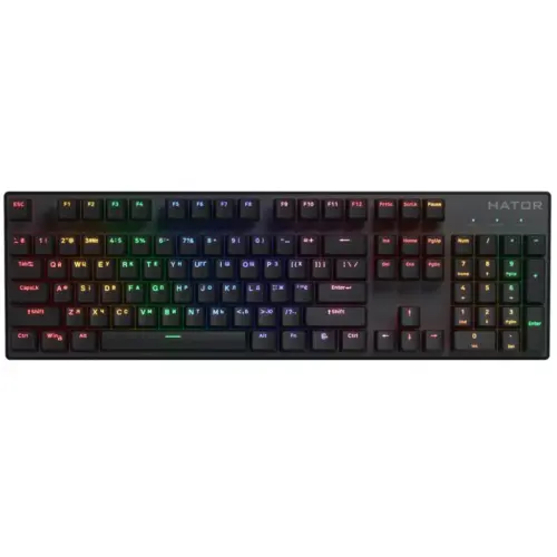 Клавіатура Hator Icefall Mecha Rainbow USB Black (HTK104UA)