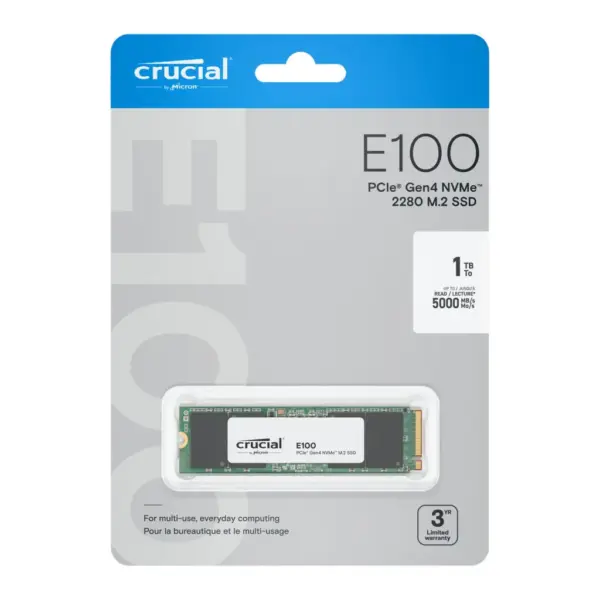 Накопичувач SSD M.2 2280 1TB E100 Micron (CT1000E100SSD8)