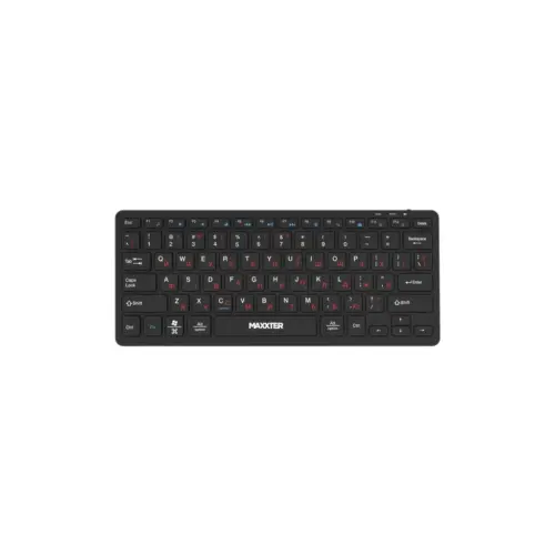 Клавіатура Maxxter KBW-C01B-UA Wireless UA Black (KBW-C01B-UA)