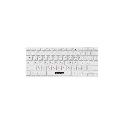 Клавіатура Maxxter KBM-C01W-UA USB UA White (KBM-C01W-UA)