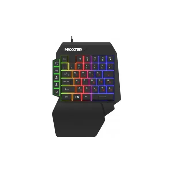 Клавіатура Maxxter KBG-OH-01B-UA USB UA Black (KBG-OH-01B-UA)