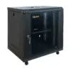 Шафа настінна GEAR 12U 19" 600x450x650 мм, + полка 19", black (GWMSN-12U-600-450)