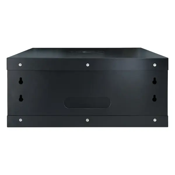 Шафа настінна GEAR 4U 19" 600x450x280 мм, + полка 19", black (GWMSN-4U-600-450)