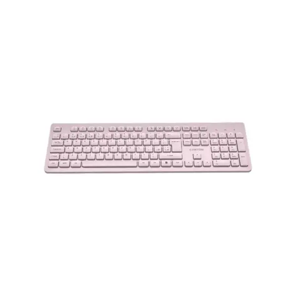 Клавіатура Canyon HKB-W01 Silent Wireless UA Beige (CNS-HKBW01BG)