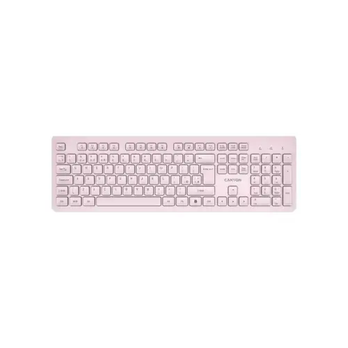 Клавіатура Canyon HKB-W01 Silent Wireless UA Beige (CNS-HKBW01BG)