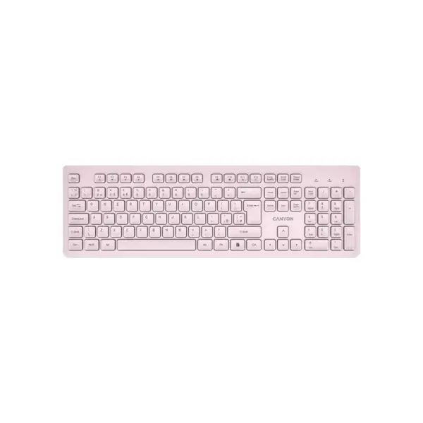 Клавіатура Canyon HKB-W01 Silent Wireless UA Beige (CNS-HKBW01BG)