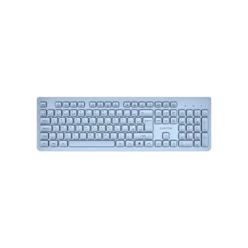 Клавіатура Canyon HKB-W01 Silent Wireless UA Blue (CNS-HKBW01BL)