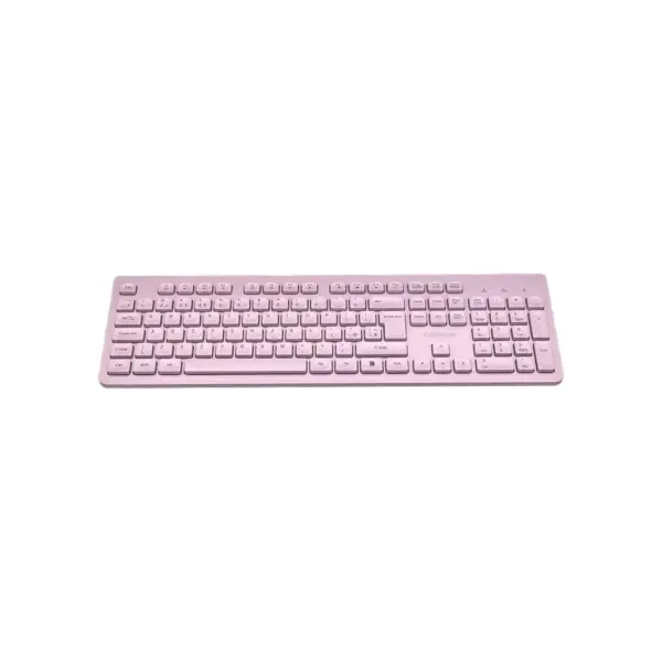 Клавіатура Canyon HKB-W01 Silent Wireless UA Pink (CNS-HKBW01P)