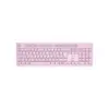 Клавіатура Canyon HKB-W01 Silent Wireless UA Pink (CNS-HKBW01P)