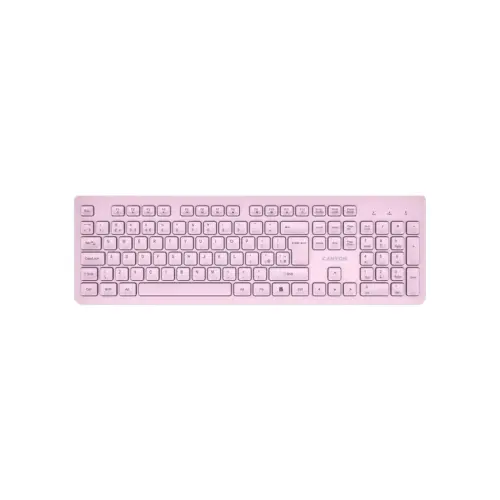 Клавіатура Canyon HKB-W01 Silent Wireless UA Pink (CNS-HKBW01P)