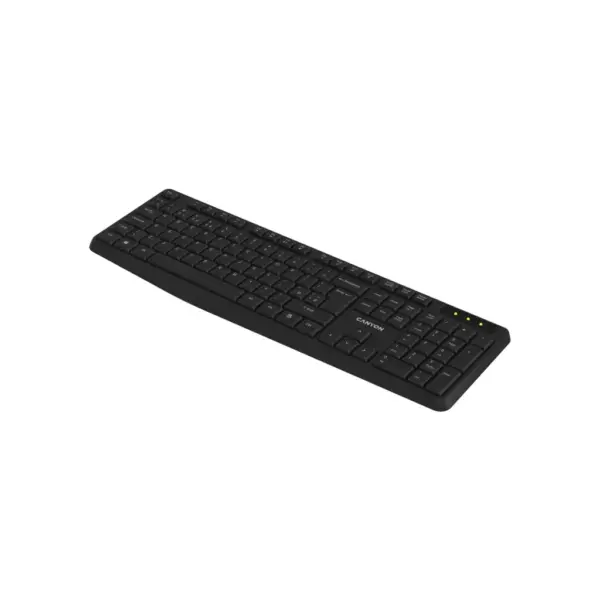 Клавіатура Canyon KB-W01 Water resistant Wireless UA Black (CNE-CKEYW01)