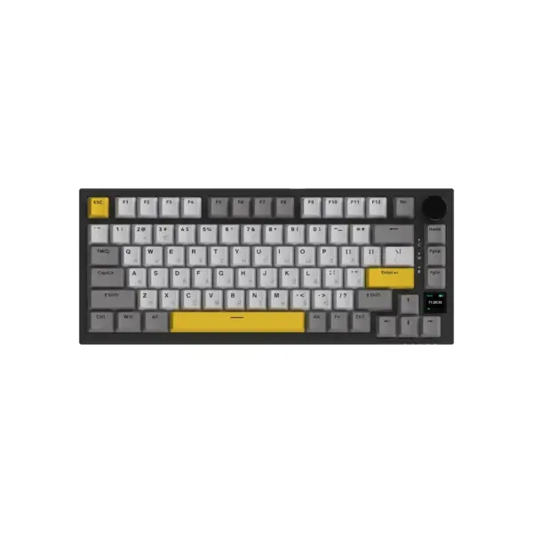 Клавіатура Ajazz AK820 Pro Gift Switch Black RGB USB/Wireless/Bluetooth UA Black (AK820PRO-G-BGY)