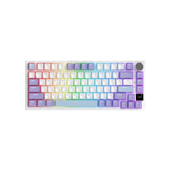 Клавіатура Ajazz AK820 Pro Gift Switch Purple RGB USB/Wireless/Bluetooth UA Purple (AK820PRO-G-PWB)