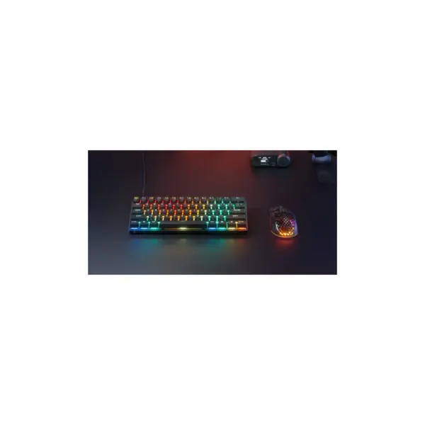 Клавіатура SteelSeries Apex Pro Mini Gen 3 HyperMagnetic OmniPoint 3.0 OLED USB UA Black (64913)