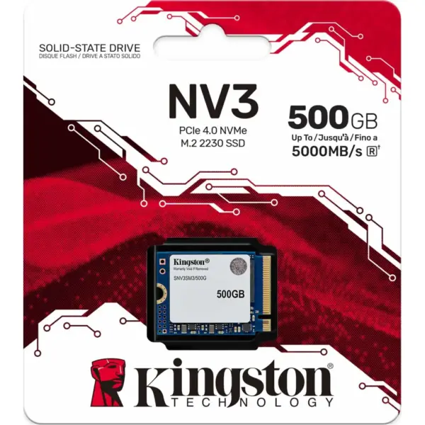 Накопичувач SSD M.2 2230 500GB NV3 Kingston (SNV3SM3/500G) Накопичувач SSD M.2 2230 500GB NV3 Kingston (SNV3SM3/500G)
