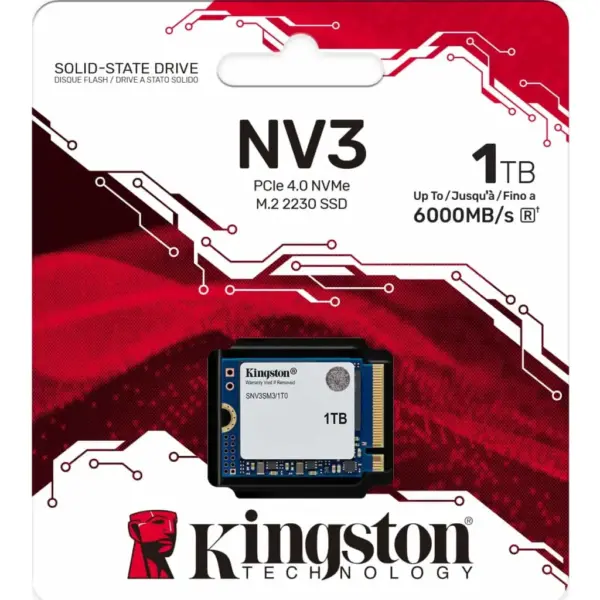 Накопичувач SSD M.2 2230 1TB NV3 Kingston (SNV3SM3/1T0)