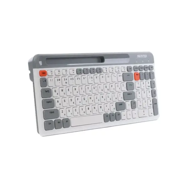 Клавіатура Maxxter KBW-02G-UA Wireless Grey (KBW-02G-UA)