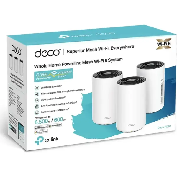Маршрутизатор TP-Link DECO-PX50-3-PACK Маршрутизатор TP-Link DECO-PX50-3-PACK