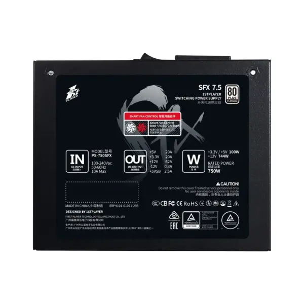 Блок живлення 1stPlayer 750W PS-750SFX (SFX-PLT-750-BK-EU)