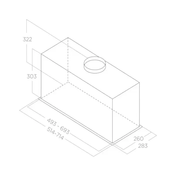 Витяжка кухонна Elica LANE SENSOR BLMAT/A/72