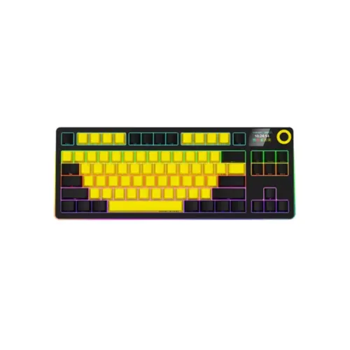 Клавіатура Lorgar KBP70TKLW Wireless TKL Mechanical Pro UA Black/Yellow (LRG-KBP70TKLW-YL-US)