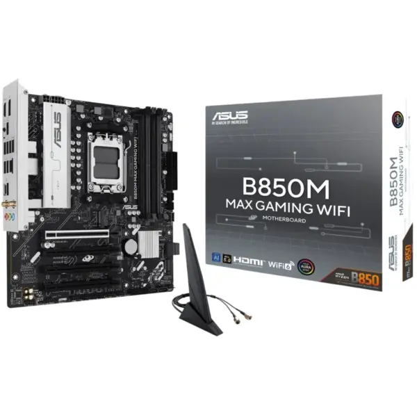 Материнська плата ASUS B850M MAX GAMING WIFI Материнська плата ASUS B850M MAX GAMING WIFI