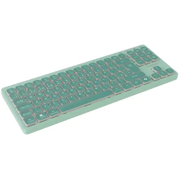 Клавіатура Canyon OnType 10 TKL Mechanical Silent Low-profile USB UA Green (CNS-HKB10GR)