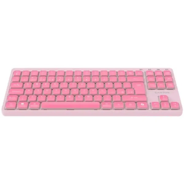 Клавіатура Canyon OnType 10 TKL Mechanical Silent Low-profile USB UA Pink (CNS-HKB10P)