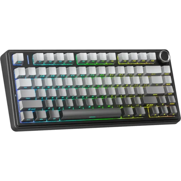 Клавіатура Aula F75 Gasket Reaper Switch Hot-Swap RGB Bluetooth/Wireless/USB UA Black/Grey (6948391209913)
